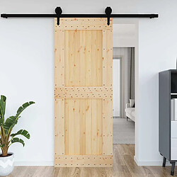 vidaXL Porte NARVIK 90x210 cm bois massif de pin