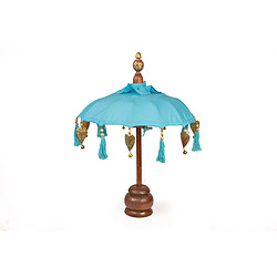 Parasol décoratif Romimex Turquoise 35 x 60 x 35 cm