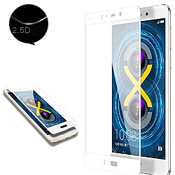 Xeptio Huawei Honor 6X 4G - Protection écran en verre trempé full cover contour blanc - Tempered glass