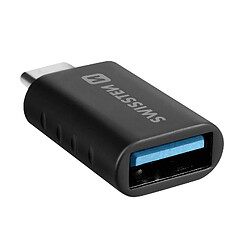 Adaptateur OTG USB-C vers USB Femelle Transfert de Données et Charge Swissten