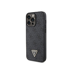 Guess Maroquinerie Guess Coque pour Apple iPhone 15 Pro Triangle Strass 4G Noir