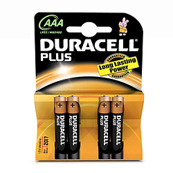 Lot de 4 piles type lr03 1.5 volts - 10606 - DURACELL 