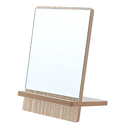 rasage de salle de bains miroir de courtoisie debout en bois pliant maquillage miroir moyen