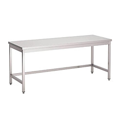 Table de Travail Inox Sans Sous Tablette - Gamme 600 mm - Combisteel