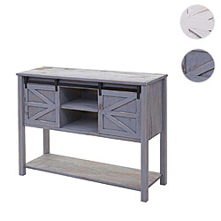 Mendler Commode HWC-D57 - Style Shabby - Gris foncé