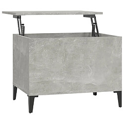 vidaXL Table basse Gris béton 60x44,5x45 cm Bois d'ingénierie