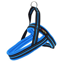 Wewoo Pour Animal de compagnie Chiens bleu A7 Réfléchissant Polyester Poitrine Harnais Laisse Traction Big Dogs Chaîne de Sécurité Collier de Corde, Taille: L, 2.5 * 68 * 84 cm Pet