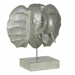 BigBuy Home Figurine Décorative Argenté Eléphant 35 x 21 x 35 cm