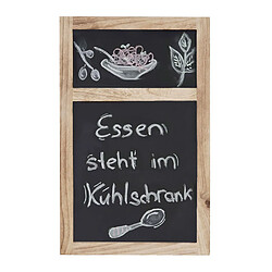 Decoshop26 Panneau mural tableau noir à craie 55x34x2cm aspect shabby vintage brun naturel 04_0003776