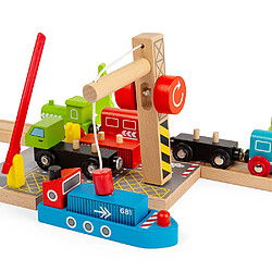 Bigjigs Rail Chantier d'expédition de conteneurs