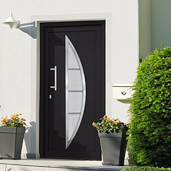 vidaXL Porte d'entrée Anthracite 108x208 cm