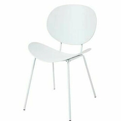 Tabouret DKD Home Decor Noir Métal Blanc polypropylène (52,5 x 49 x 104 cm) pas cher