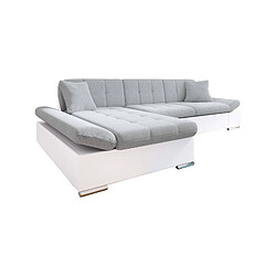 Bestmobilier Livio - canapé d'angle - convertible avec coffre - 4 places - style contemporain - gauche pas cher