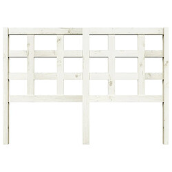 Avis Maison Chic Tête de lit moderne pour chambre - Décoration de lit Blanc 140,5x4x100 cm Bois massif de pin -MN65079