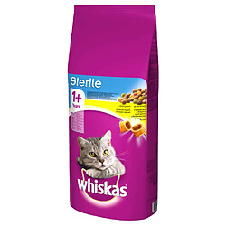 Whiskas - Croquettes +1 au Poulet pour Chat Stérilisé - 14Kg