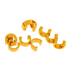 10pcs Cyclisme Mtb Route Vélo Câble C-clips Boucles D'habitation Guide De Guidage Or