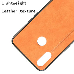 Acheter Wewoo Coque Pour Oppo Realme 3 Antichoc Couture Vache Motif Peau PC + PU + TPU Cas Orange