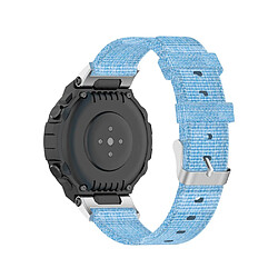 Bracelet en nylon Sangle en tissu bleu clair pour votre Huami Amazfit T-Rex Pro/T-Rex