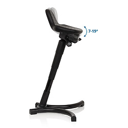 Avis Tabouret assis-debout / Tabouret de travail TOP WORK 34 Noir Mousse Métal hjh OFFICE