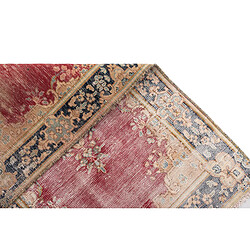 Vidal Tapis de laine 146x90 rouge Vintage Royal pas cher