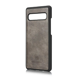 Acheter Wewoo Housse Coque Etui en cuir Crazy Horse Texture Flip détachable magnétique avec support et fentes pour cartes et portefeuille Galaxy S10 5G Gris