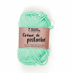 Graines Creatives Fil de coton spécial crochet et amigurumi 55 m - vert clair