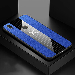 Wewoo Coque Souple Pour Vivo Y85 XINLI étui de protection TPU antichoc Texture tissu Bleu