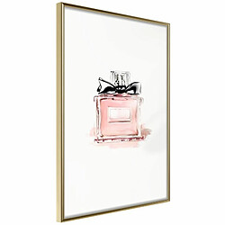 Paris Prix Affiche Murale Encadrée Pink Scent 20 x 30 cm Or