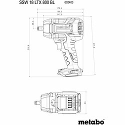 Tournevis Metabo SSW 18 LTX 800