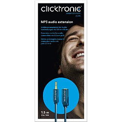 Avis Clicktronic Casual Prolongateur audio MP3 (câble prolongateur pour la connexion audio via ouick 3,5 mm) 1,5 m