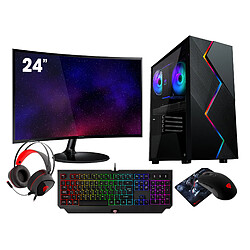 VIST Kit Gaming Ryzen 5 3600 - RAM 32Go - RTX 3050 - SSD 1To m.2 - WIFI - LCD 24 - Windows 11 Pro