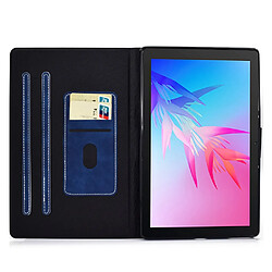 Etui en PU magnétique avec support pour Huawei Enjoy Tablet 2/MatePad T 10 9.7 pouces/T 10S 10.1 pouces/Pad X6 9.7 pouces - bleu