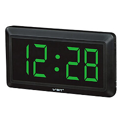 4 '' grand led affichage numérique horloge de bureau horloge murale horloges eu plug vert pas cher