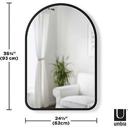 Avis Umbra Miroir mural cintré 86 x 91 cm Hub.