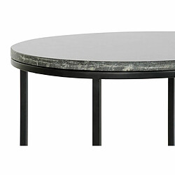 Avis Jeu de 2 tables DKD Home Decor Noir Aluminium Marbre 46 x 46 x 58 cm