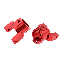 2pcs Aluminium C Carrier Hub L / R pour HSP 94180 1/10 4WD Rock Crawler Rouge