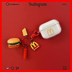 GUPBOO Airpods Coque Housse Étui Protecteur Compatible pour AirPods1/2-M's French Fries Burger Transparent