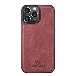 Coque en TPU + PU avec béquille magnétique 2 en 1 amovible rouge pour votre Apple iPhone 13 Pro Max 6.7 pouces