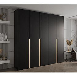 Abiks Meble Armoire Inova 1 À Portes Battantes 236,7/250/47 5 Portes (nero/d’oro)