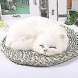 Universal 1pc mini animaux en peluche mignons - chats endormis pour la maison artisanat chat