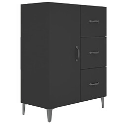 vidaXL Buffet noir 69,5x34x90 cm bois d'ingénierie