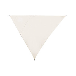 Beliani Voile ombrage triangle 300 x 300 x 300 cm blanc cassé LUKKA 