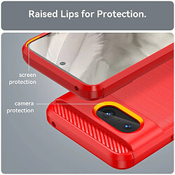 Avis Htdmobiles Coque pour Google Pixel 8 5G - housse etui silicone gel carbone + film ecran - ROUGE