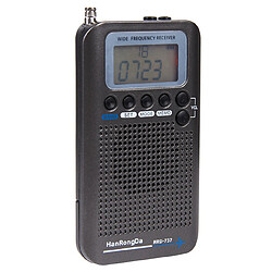 Universal Récepteur radio portable FM/AM/SW/CB/AIR/VHF Radio World Band avec réveil LCD rechargeable