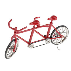 Échelle 1:16 Vélo Tandem Vélo Modèle Réplique Jouet Collectibles Plein Rouge