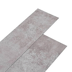 vidaXL Dalles de plancher PVC 5,02 m² 2 mm autoadhésif gris terre