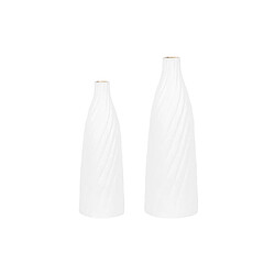 Beliani Vase décoratif FLORENTIA fait à la main Céramique 54 cm Blanc pas cher