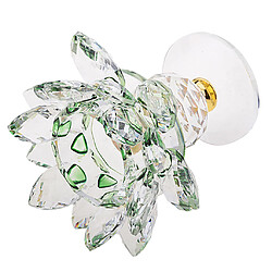 Acheter cristal lotus fleur bougeoir photophore maison feng shui décor vert