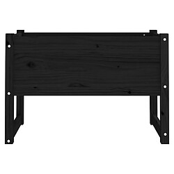 Avis vidaXL Jardinière Noir 78x40x52 cm Bois massif de pin