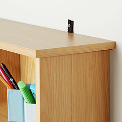 Acheter Helloshop26 Armoire étagère bibliothèque rangement CD / DVD meuble de rangement 136,5 cm marron 08_0000231